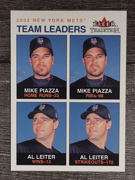 2003 Fleer Tradition #19 Mike Piazza/Al Leiter TL