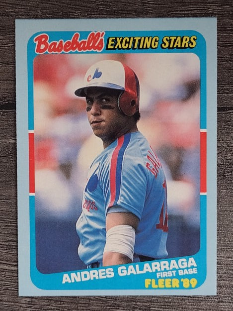1989 Fleer Exciting Stars #13 Andres Galarraga