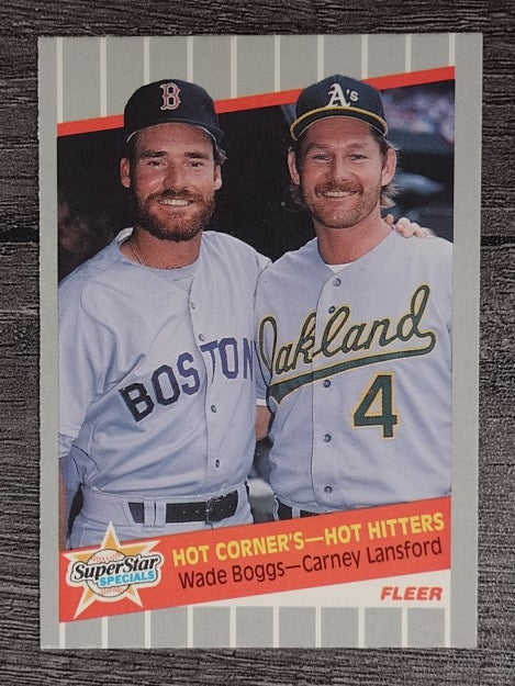 1989 Fleer #633 Wade Boggs/Carney Lansford