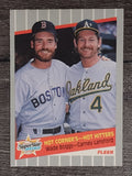 1989 Fleer #633 Wade Boggs/Carney Lansford