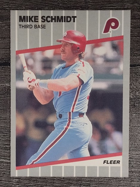 1989 Fleer #582 Mike Schmidt