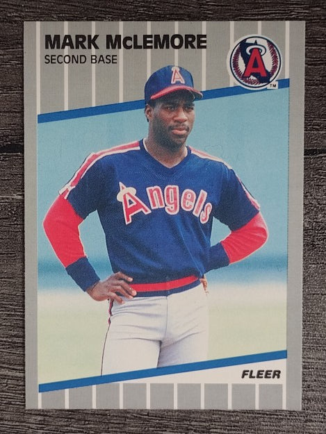 1989 Fleer #484 Mark McLemore
