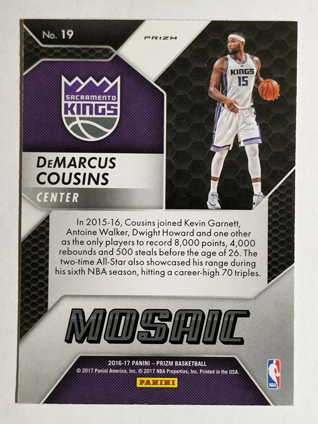 2016-17 Panini Prizm Mosaic #19 DeMarcus Cousins