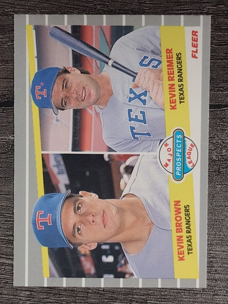 1989 Fleer #641 Kevin Brown/Kevin Reimer