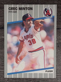 1989 Fleer #485 Greg Minton