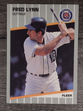 1989 Fleer #138 Fred Lynn