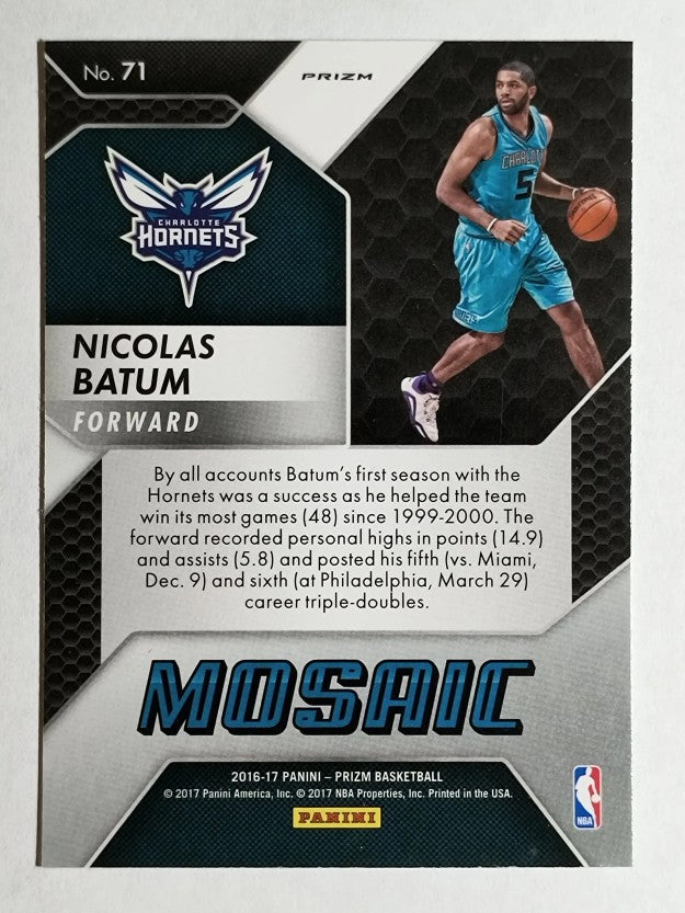 2016-17 Panini Prizm Mosaic #71 Nicolas Batum