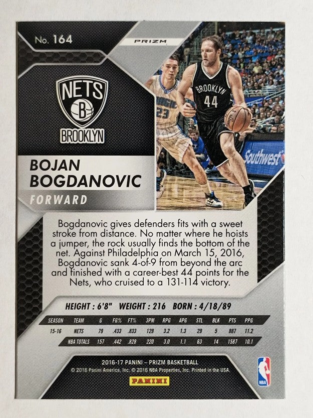 2016-17 Panini Prizm Prizms Silver #164 Bojan Bogdanovic