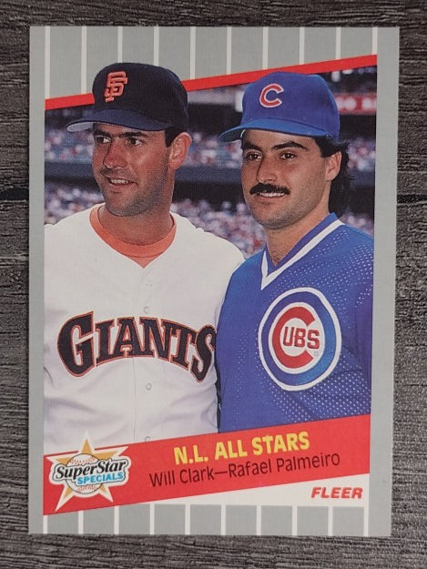 1989 Fleer #631 Will Clark/Rafael Palmeiro