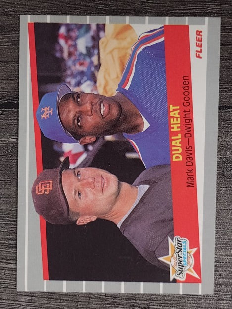 1989 Fleer #635 Mark Davis/Dwight Gooden