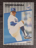 1989 Fleer #76 Fernando Valenzuela
