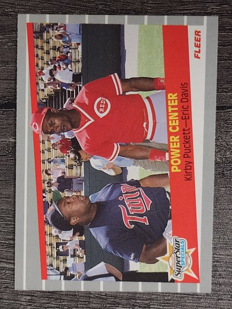 1989 Fleer #639 Kirby Puckett/Eric Davis