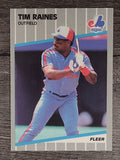 1989 Fleer #391 Tim Raines