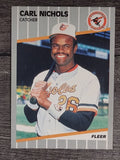 1989 Fleer #612 Carl Nichols