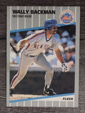 1989 Fleer #28 Wally Backman