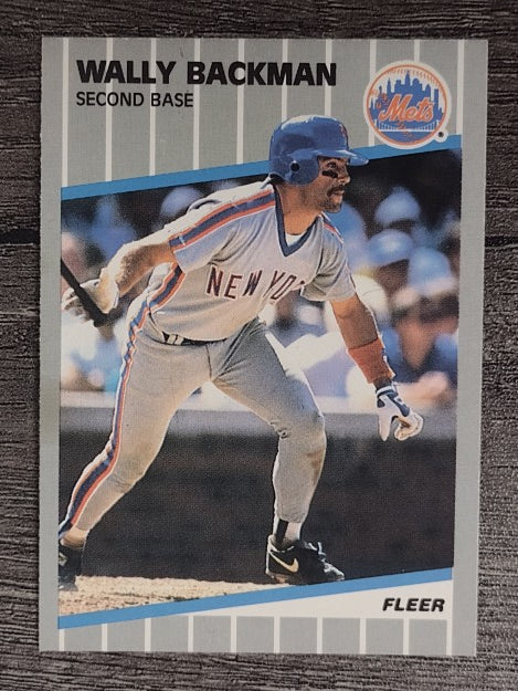 1989 Fleer #28 Wally Backman
