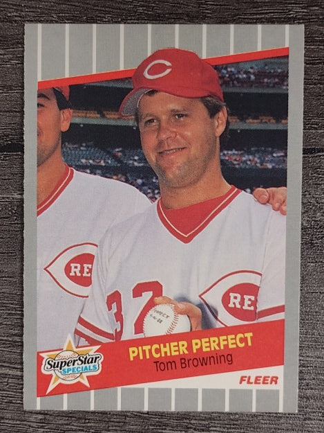 1989 Fleer #629 Tom Browning Perfect