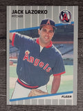 1989 Fleer #482 Jack Lazorko