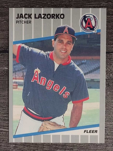 1989 Fleer #482 Jack Lazorko