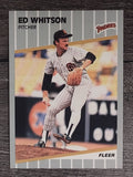 1989 Fleer #321 Ed Whitson