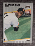 1989 Fleer #341 Earnest Riles