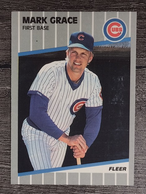 1989 Fleer #426 Mark Grace