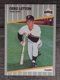 1989 Fleer Update #130 Greg Litton