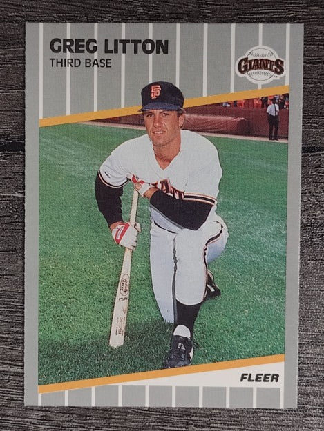 1989 Fleer Update #130 Greg Litton