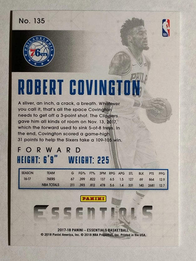 2017-18 Panini Essentials Orange #135 Robert Covington