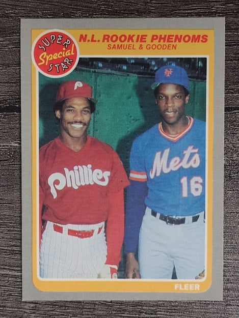 1985 Fleer #634 Dwight Gooden/Juan Samuel