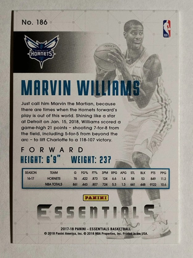 2017-18 Panini Essentials Red #186 Marvin Williams