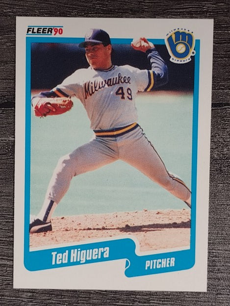 1990 Fleer #326 Teddy Higuera