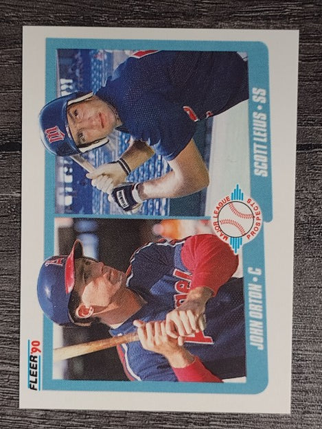 1990 Fleer #647 John Orton RC/Scott Leius RC