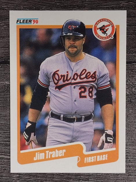 1990 Fleer #193 Jim Traber