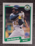1990 Fleer #9 Dave Henderson