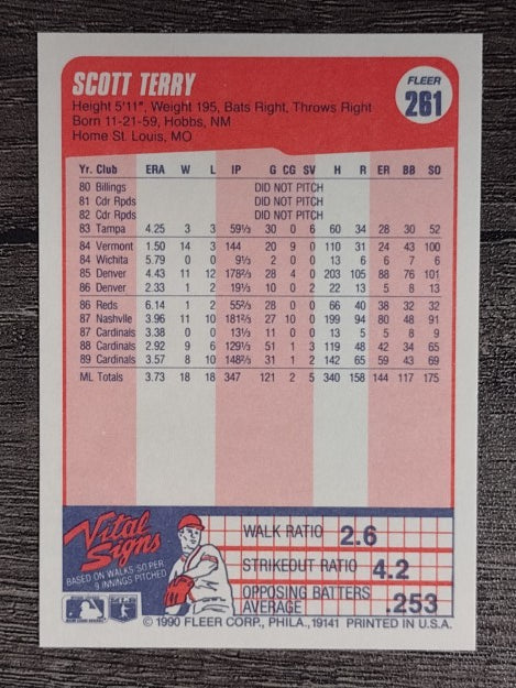 1990 Fleer #261 Scott Terry