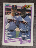 1990 Fleer #637 Will Clark/Kevin Mitchell