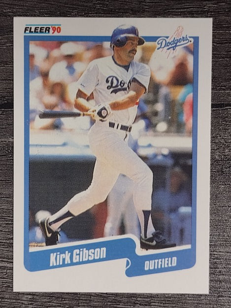 1990 Fleer #393 Kirk Gibson