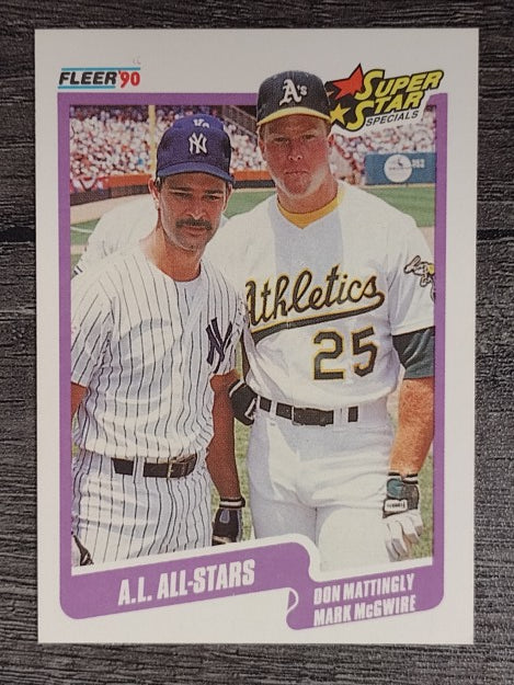 1990 Fleer #638 Don Mattingly/Mark McGwire