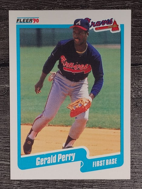 1990 Fleer #592 Gerald Perry