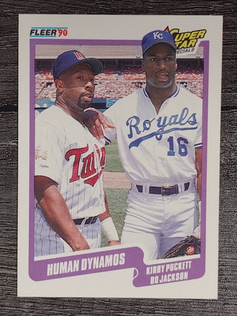 1990 Fleer #635 Kirby Puckett/Bo Jackson
