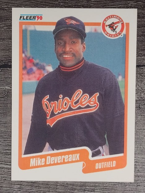 1990 Fleer #175 Mike Devereaux