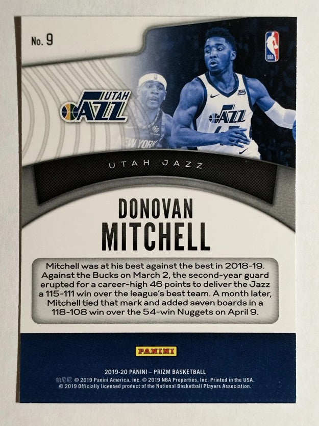 2019-20 Panini Prizm Dominance #9 Donovan Mitchell
