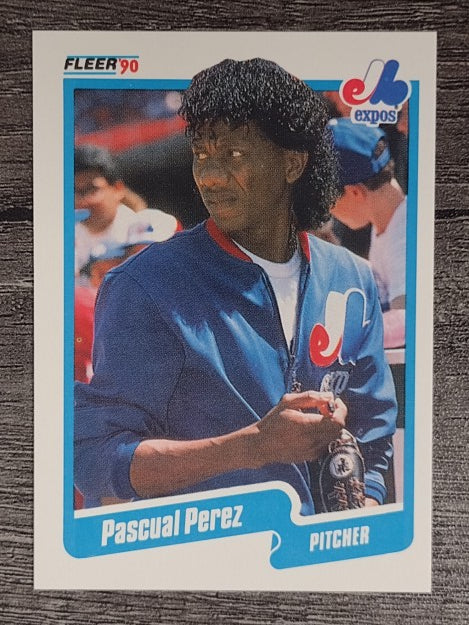 1990 Fleer #358 Pascual Perez