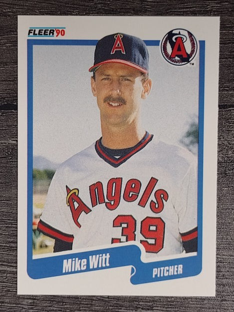1990 Fleer #148 Mike Witt