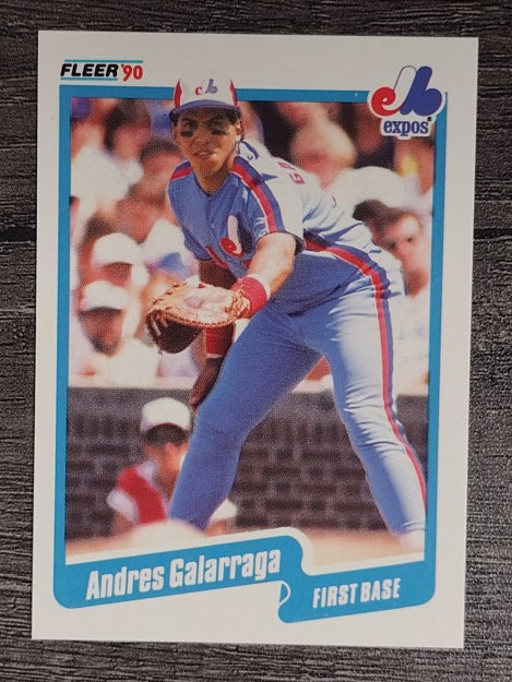1990 Fleer #345 Andres Galarraga