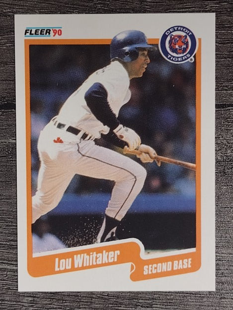 1990 Fleer #619 Lou Whitaker