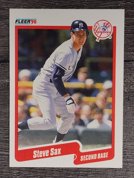 1990 Fleer #455 Steve Sax