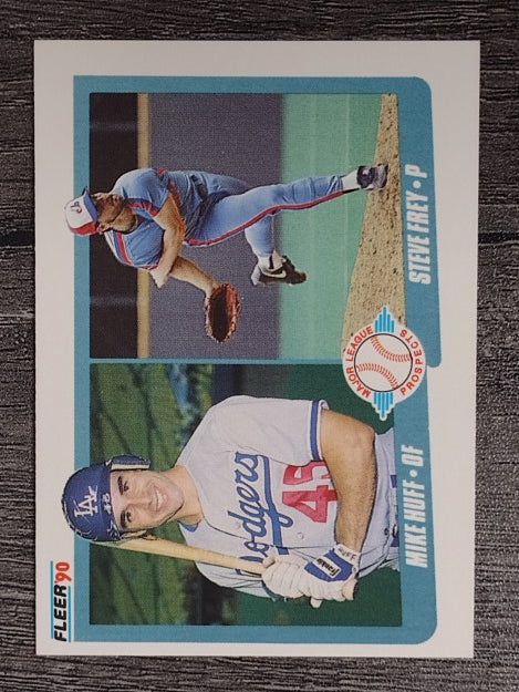 1990 Fleer #649 Mike Huff RC/Steve Frey RC