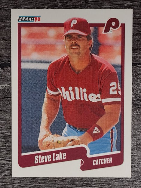 1990 Fleer #566 Steve Lake
